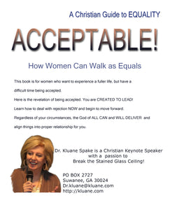 “Acceptable!” How Women Can Walk as Equals